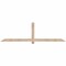 Ekena Millwork Eugene Smooth Timber Gable Bracket, Douglas Fir, 84"W x 24"H x 1 1/2"D x 3 1/2"F, 7/12 Pitch GBW084X24X0204EUG00SDF - alternate 1